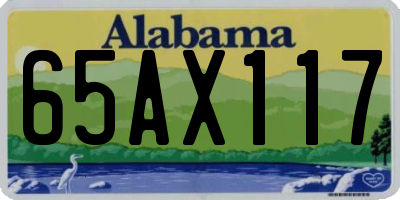 AL license plate 65AX117