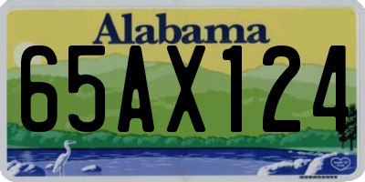 AL license plate 65AX124