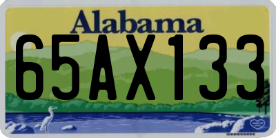 AL license plate 65AX133