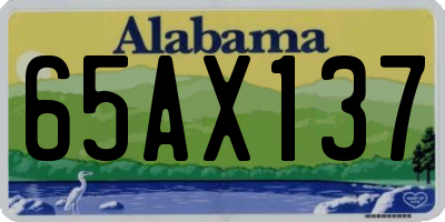 AL license plate 65AX137