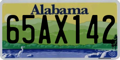 AL license plate 65AX142