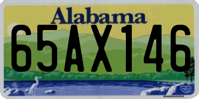AL license plate 65AX146