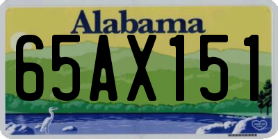 AL license plate 65AX151