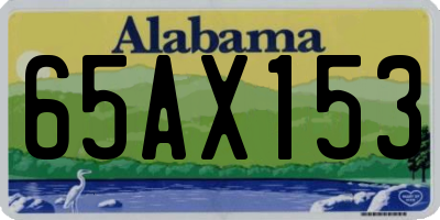 AL license plate 65AX153