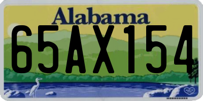 AL license plate 65AX154