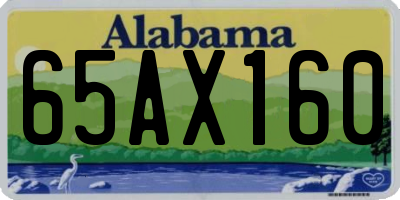 AL license plate 65AX160