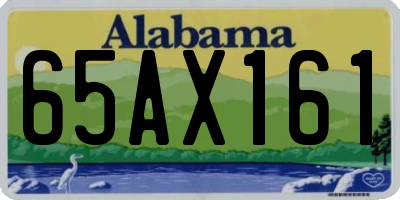 AL license plate 65AX161