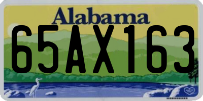 AL license plate 65AX163
