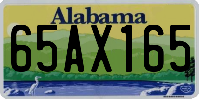 AL license plate 65AX165