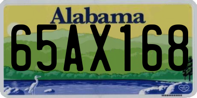 AL license plate 65AX168