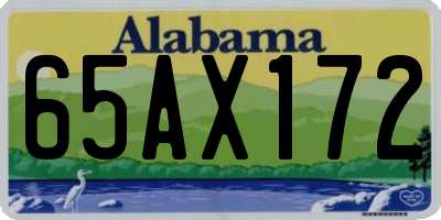 AL license plate 65AX172
