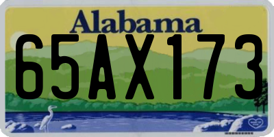 AL license plate 65AX173