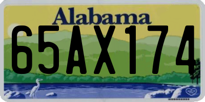 AL license plate 65AX174