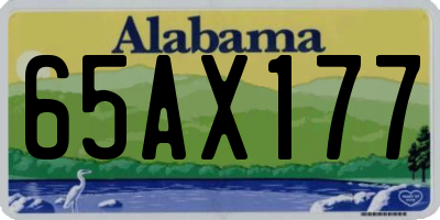 AL license plate 65AX177