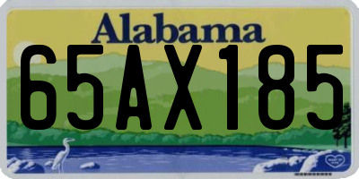 AL license plate 65AX185