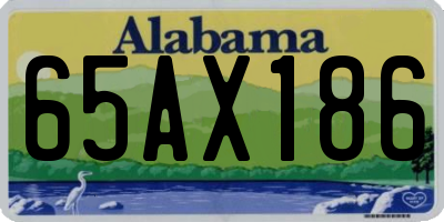 AL license plate 65AX186