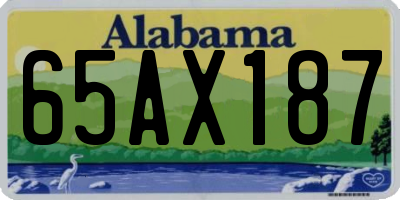 AL license plate 65AX187