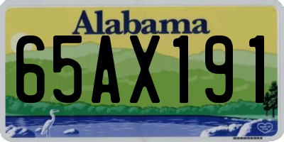 AL license plate 65AX191