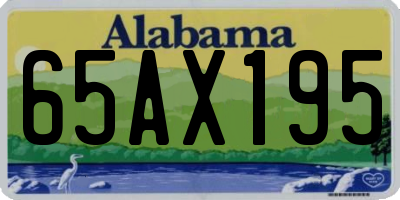AL license plate 65AX195