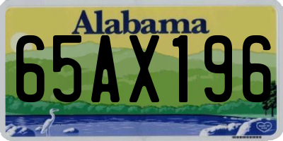 AL license plate 65AX196