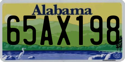 AL license plate 65AX198