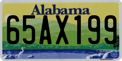 AL license plate 65AX199