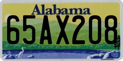 AL license plate 65AX208