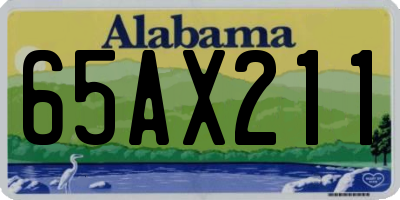 AL license plate 65AX211
