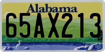 AL license plate 65AX213