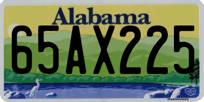 AL license plate 65AX225