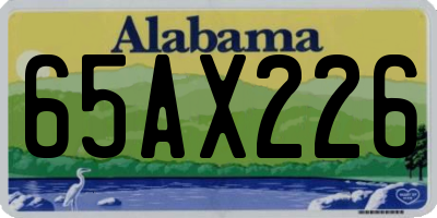 AL license plate 65AX226