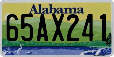 AL license plate 65AX241