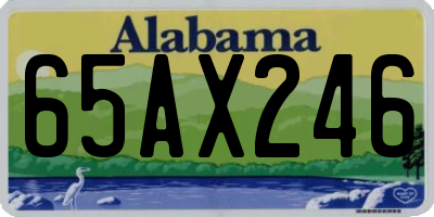 AL license plate 65AX246