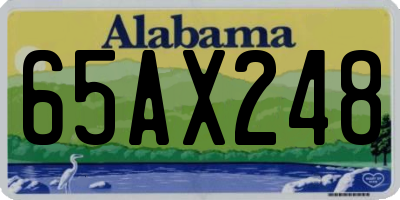 AL license plate 65AX248