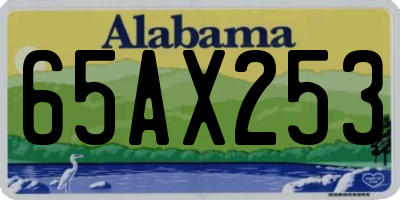 AL license plate 65AX253