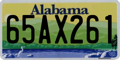 AL license plate 65AX261