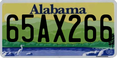 AL license plate 65AX266
