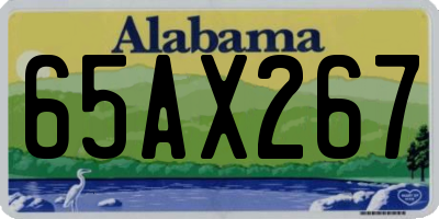 AL license plate 65AX267