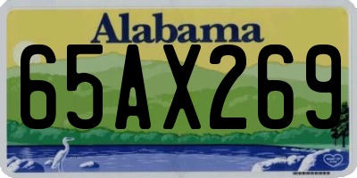 AL license plate 65AX269