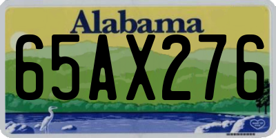 AL license plate 65AX276