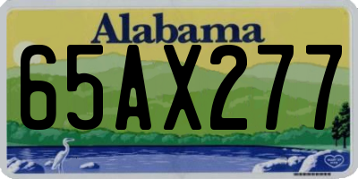 AL license plate 65AX277