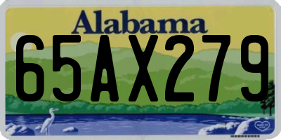 AL license plate 65AX279