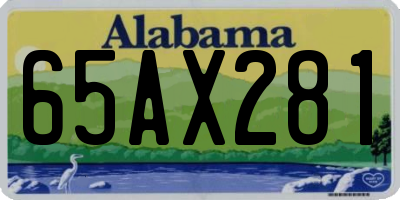AL license plate 65AX281