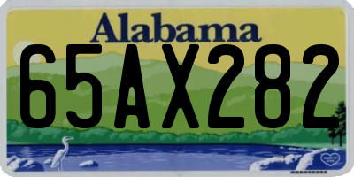 AL license plate 65AX282
