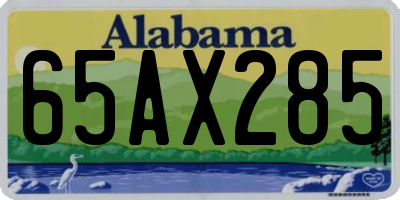 AL license plate 65AX285