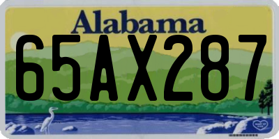 AL license plate 65AX287