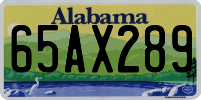 AL license plate 65AX289