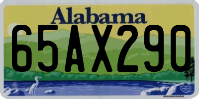 AL license plate 65AX290
