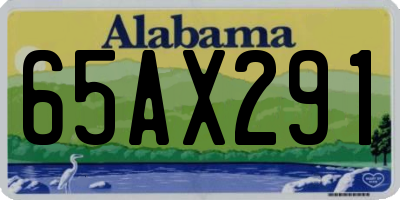 AL license plate 65AX291