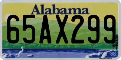AL license plate 65AX299